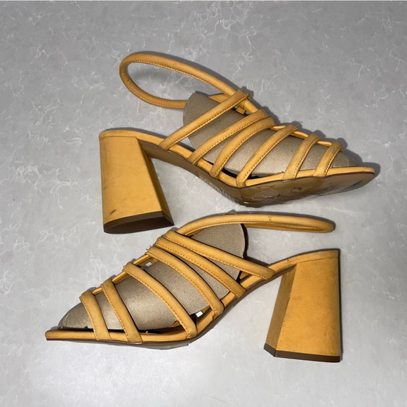 Free People Colette Cinched Sandals Block Heel - Picture 5 of 11